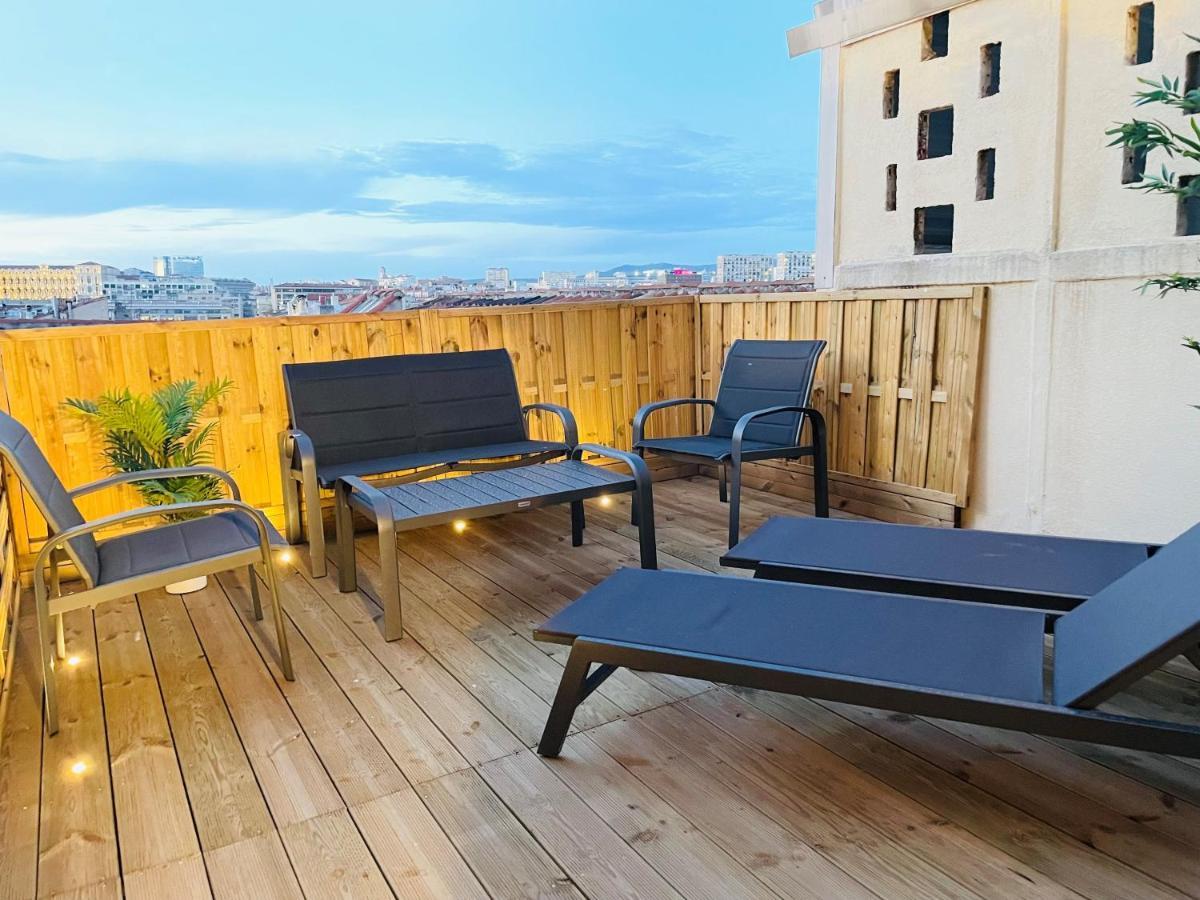 Honore - Rooftop Avec Vue - T3 Atypique Centre Vieux Port Proche Opera Apartment Marseille